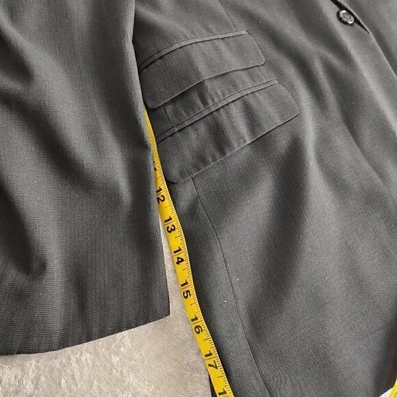 Stacy Adams Black Jacket Size 48R - Picture 10 of 12